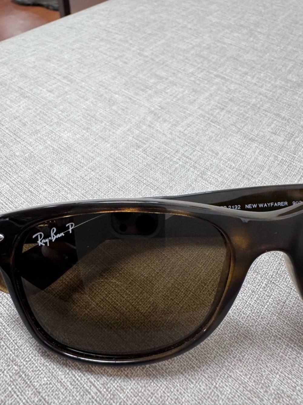 ✨Ray-Ban NewWayfarer RB2132 Polarized Sunglasses | Tortoise Frame - Picture 4 of 9